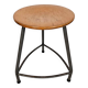 Ahrend De Cirkel - Industriel - Tabouret - Bois - Métal - Années 60