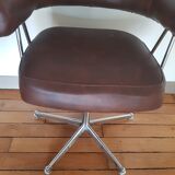 Leather barber chair