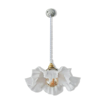 White vintage umbrella pendant lamp