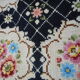 Carpet wool flowers 1940'70x140cm