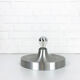 Brushed aluminum space age wall lamp, Flush Light, Germany 1960-70