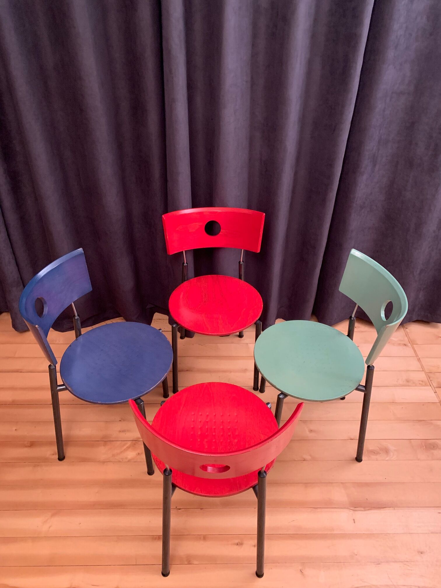 A set of four Kusch + Co chairs, 70s