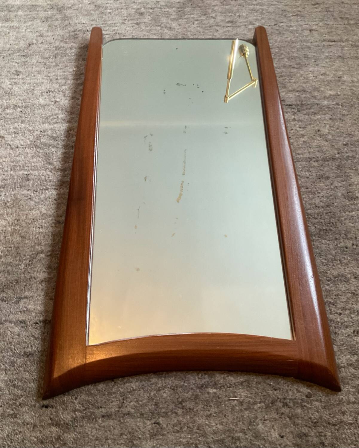 Scandinavian teak mirror from the 1960s