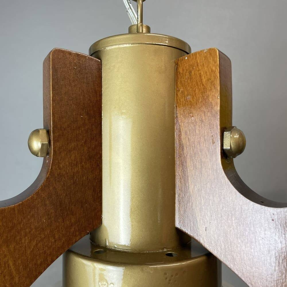 Scandinavian style 194770s wooden lamp