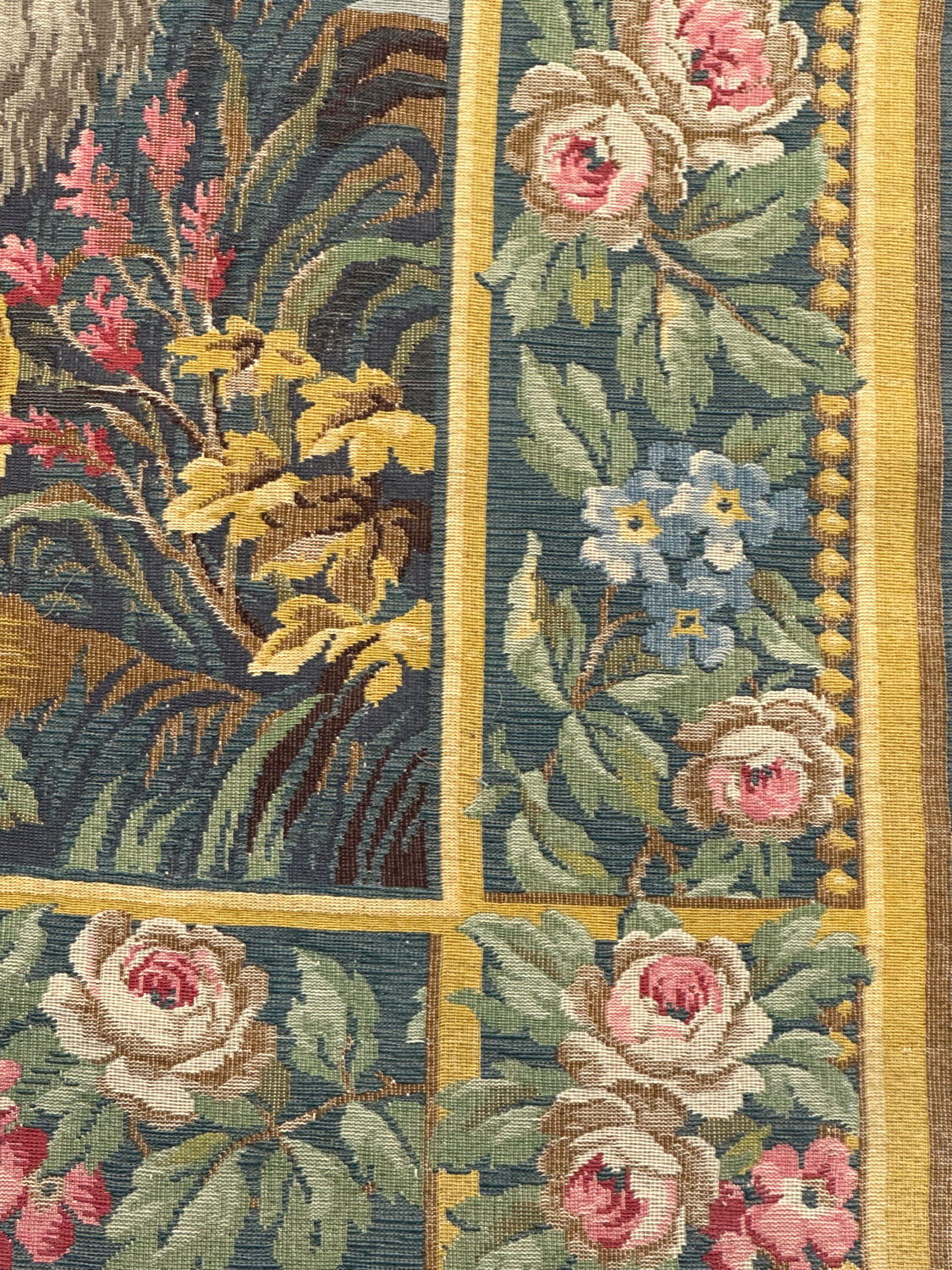Aubusson-style Jacquard tapestry "Berger Galant"