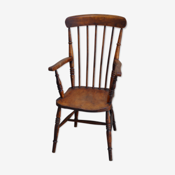 Fauteuil anglais bois