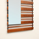 Wall mirror in walnut 60 - 80x106cm