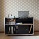 Meuble rangements vinyle et bar vintage