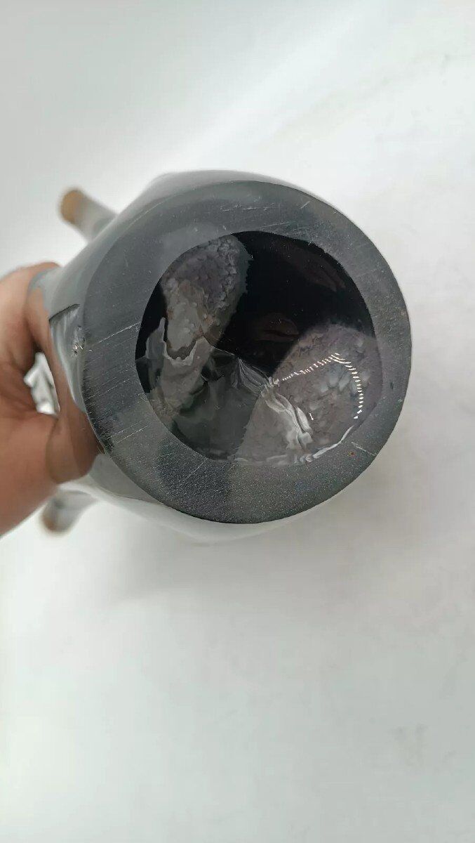 Grand Vase En Verre  Des Années 70