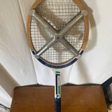 Antique wooden racket donnay wood + metal protection