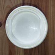 Vintage ceramic sugar bowl with fruit decoration – 1950s