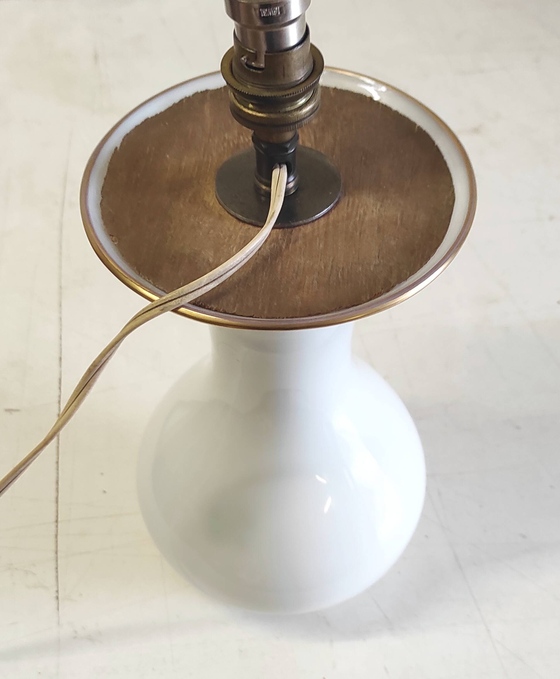 Lamp base in opaline style 19th century