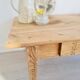 Table de ferme basse bois brut