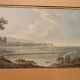 Old watercolour on paper from the early 19th century – landscape with aqueduct
