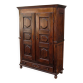 Antique panelled wardrobe from the 19th century.
