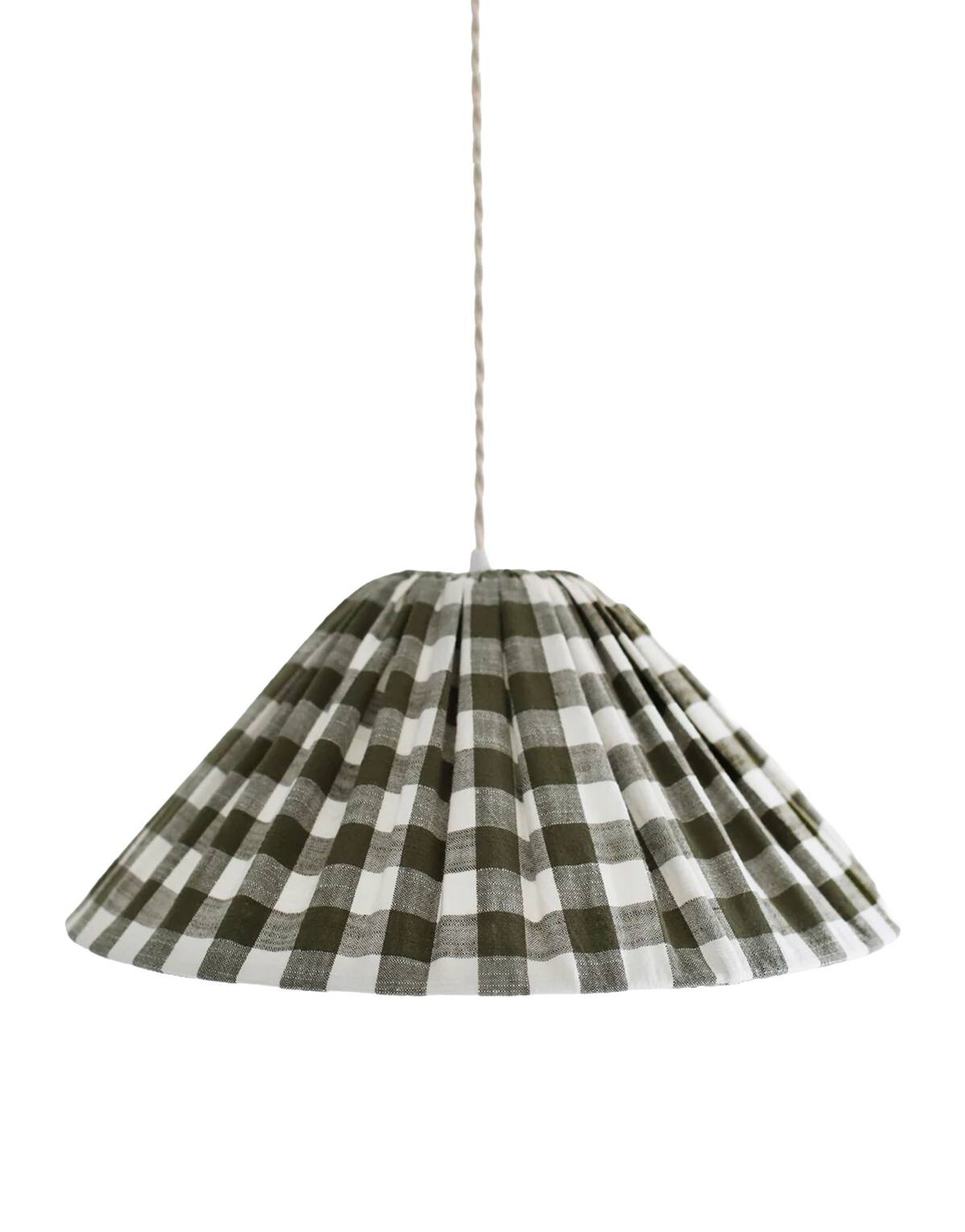 Malala "khaki" large tile conical pendant light