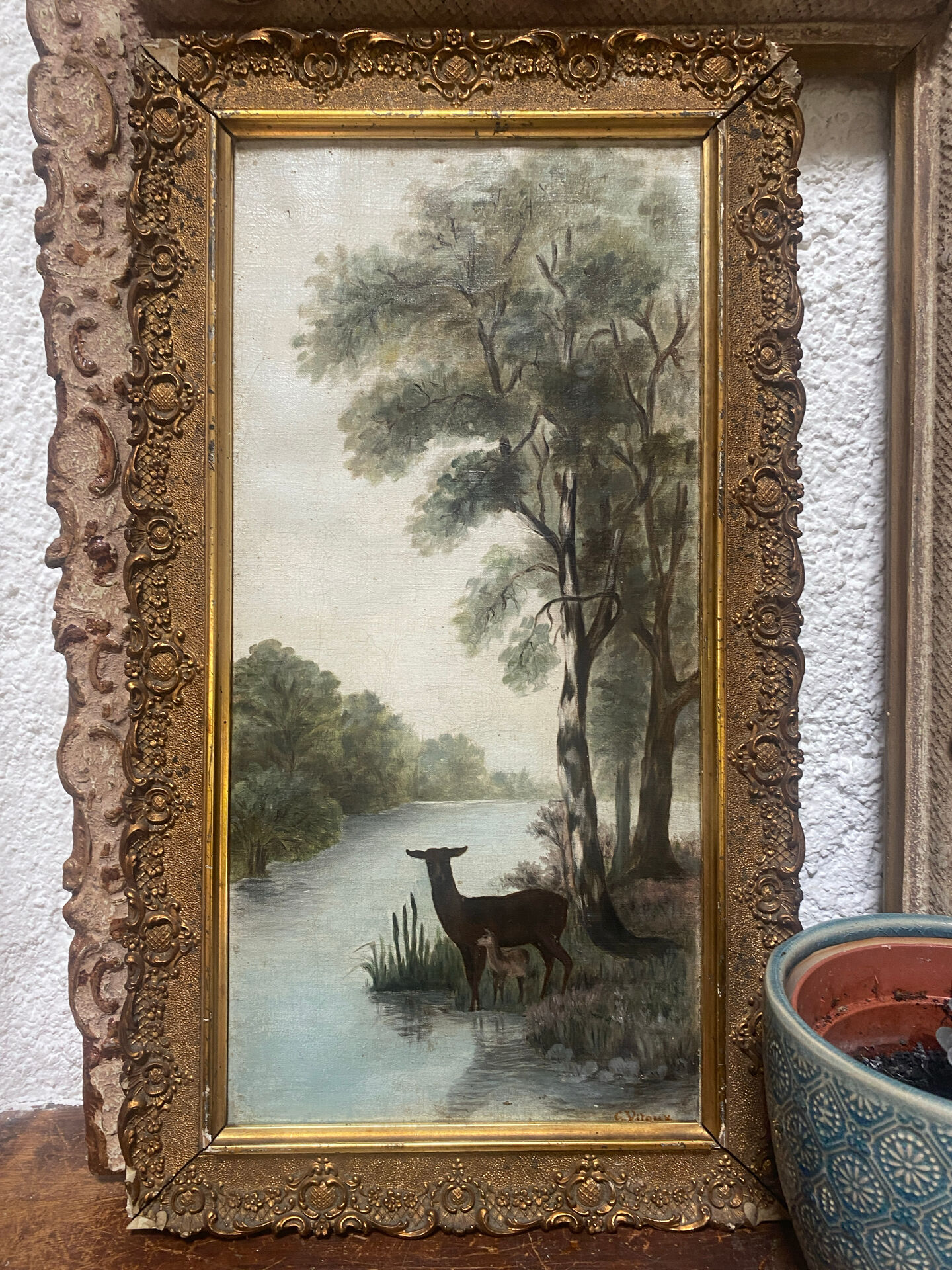 Huile sur toile signée ancienne