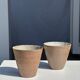 Set of 2 cups / mug Indonesian ceramic (matte brown)
