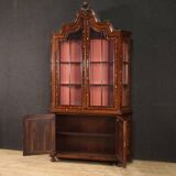 Elegant 20th Century Dutch Inlaid Display Cabinet
