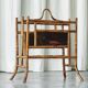 Anglo-Japanese bamboo imitation magazine rack, tortoiseshell, 19th century.