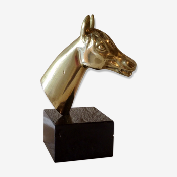 Bronze horse head