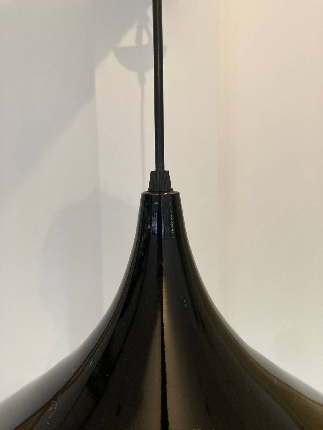 Black metal suspension diam 41cm