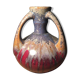 Vase in flamed sandstone with 3 handles Gustave de Bruyn earthenware Fives 1930