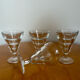 Verres à pieds de bistrot Duralex vintage