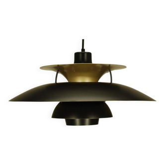 Vintage Louis Poulsen PH5 | Poul Henningsen | Restored | Black with Brass