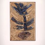 Very rare and large wall tile from Tue Poulsen 1970