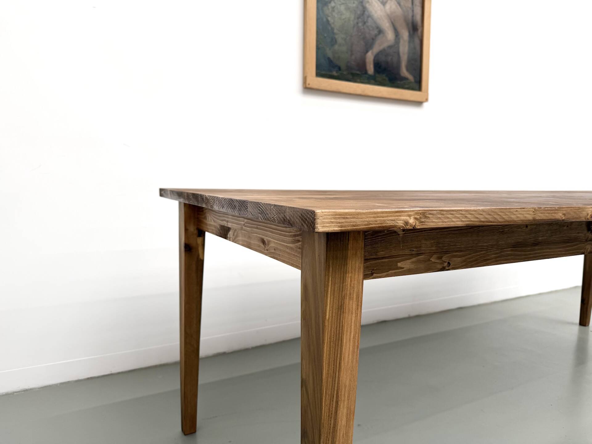 Contemporary farmhouse table, 240 cm