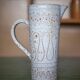 Vintage pitcher, Vallauris ceramic pitcher signed by Jean Austruy, large pitcher, vase, collection