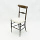 Set of 4 chairs Campanino Chiavari walnut by Fratelli Levaggi 1950
