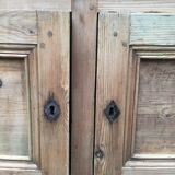 Wooden cabinet with interior doors