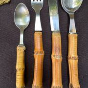 Bamboo tableware set