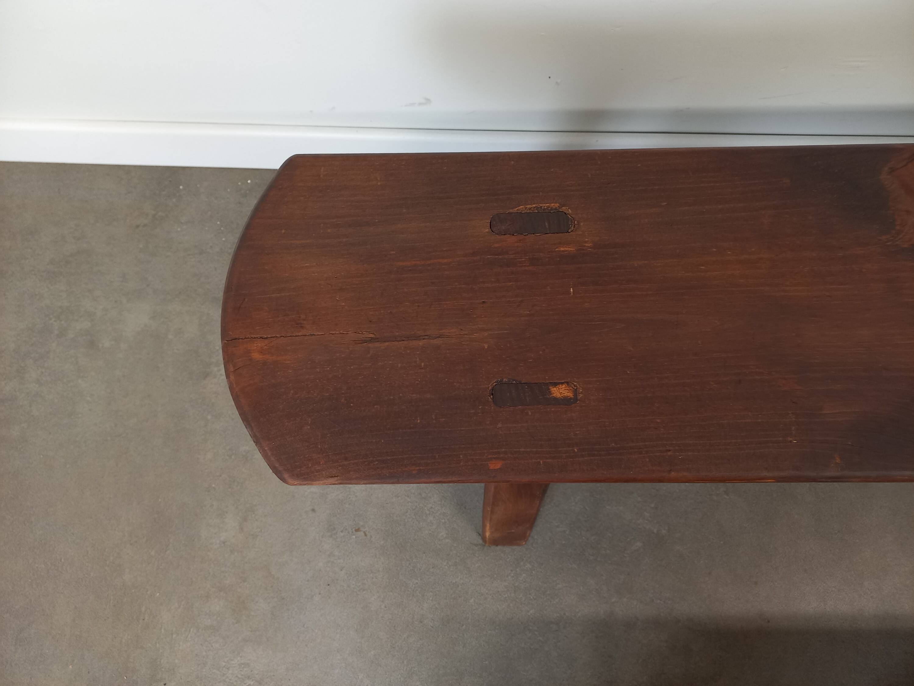 Pair of rustic benches 220 cm