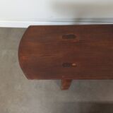 Pair of rustic benches 220 cm