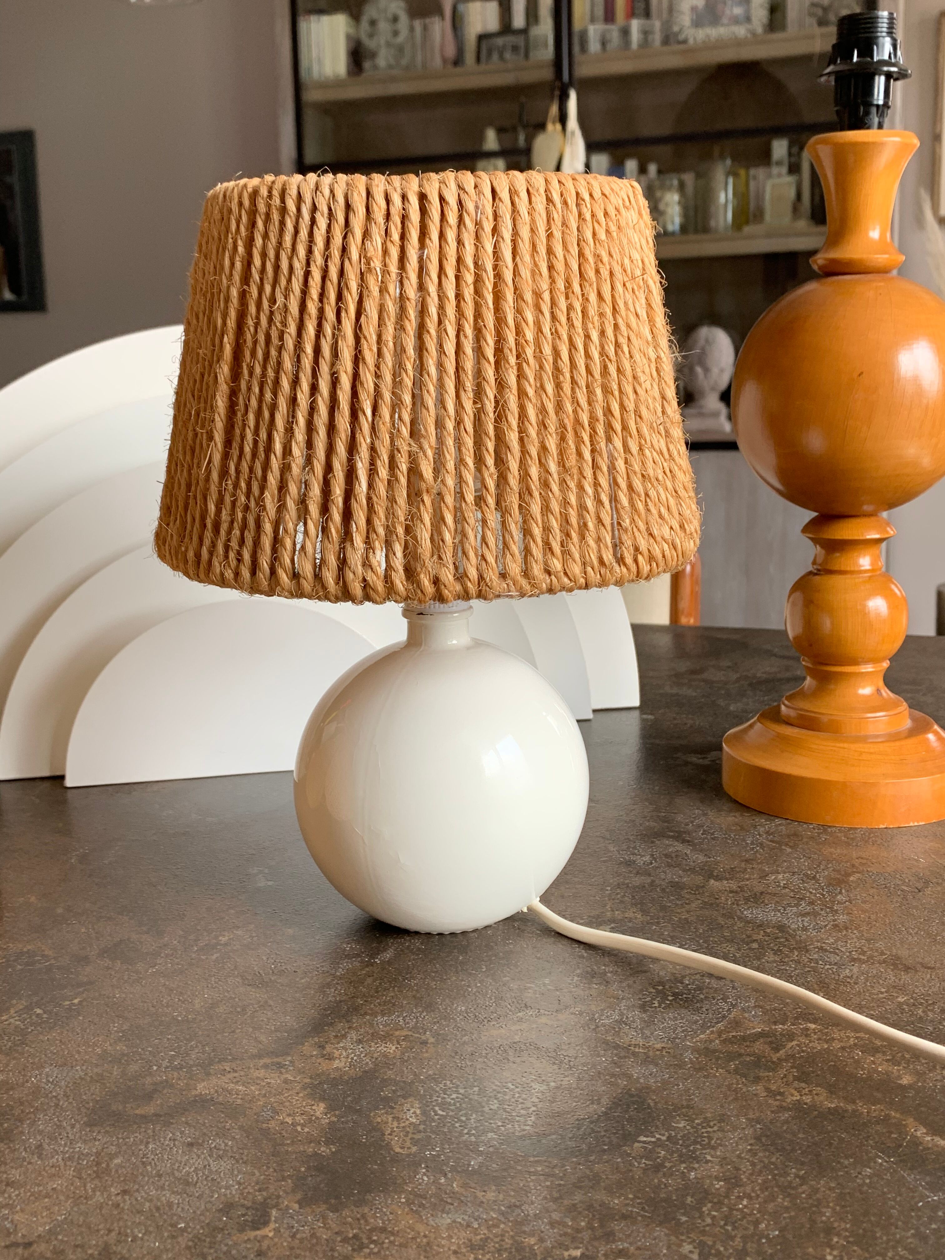 Vintage ball lamp by Deschuytener