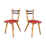 Pair of chairs bistro brasserie vintage Scandinave colorful cake LEGRAND DESIGN