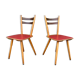 Paire de chaises bistrot brasserie vintage scandinave galette coloré LEGRAND DESIGN