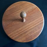 teak rotary tray