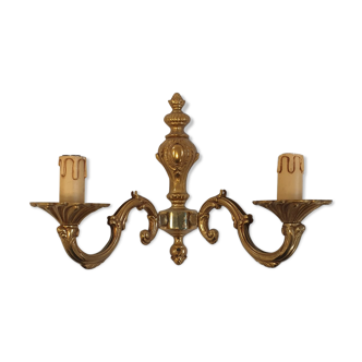 Double bronze sconce