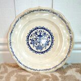 Flat plate in Gien earthenware - Rouen Art Deco motif - 1932