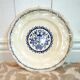 Flat plate in Gien earthenware - Rouen Art Deco motif - 1932