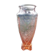 Vase verre rose