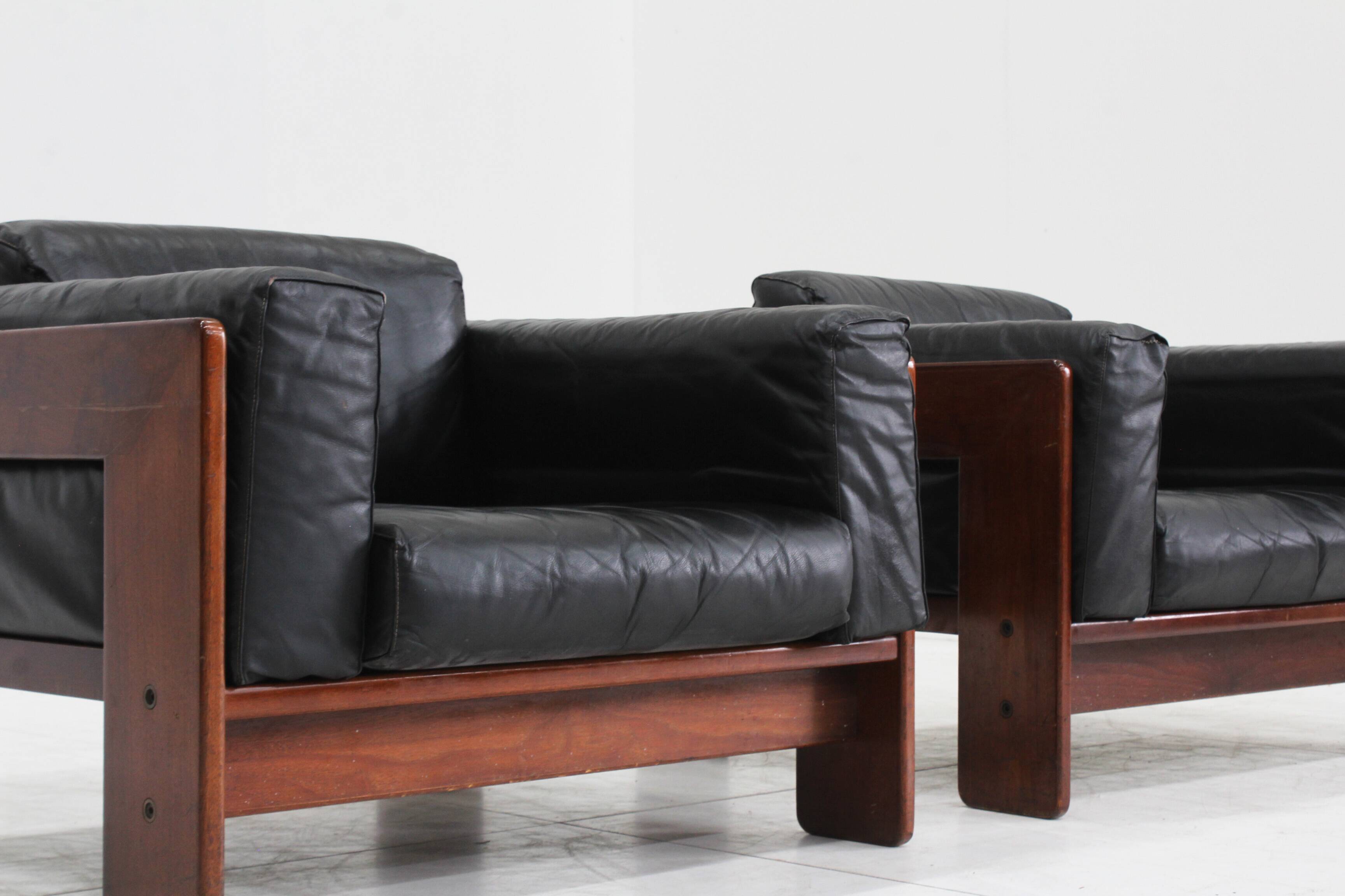 Vintage Knoll Bastiano Armchairs by Tobia Scarpa set of 2