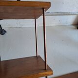 Wall shelf in oak and copper from the 50s