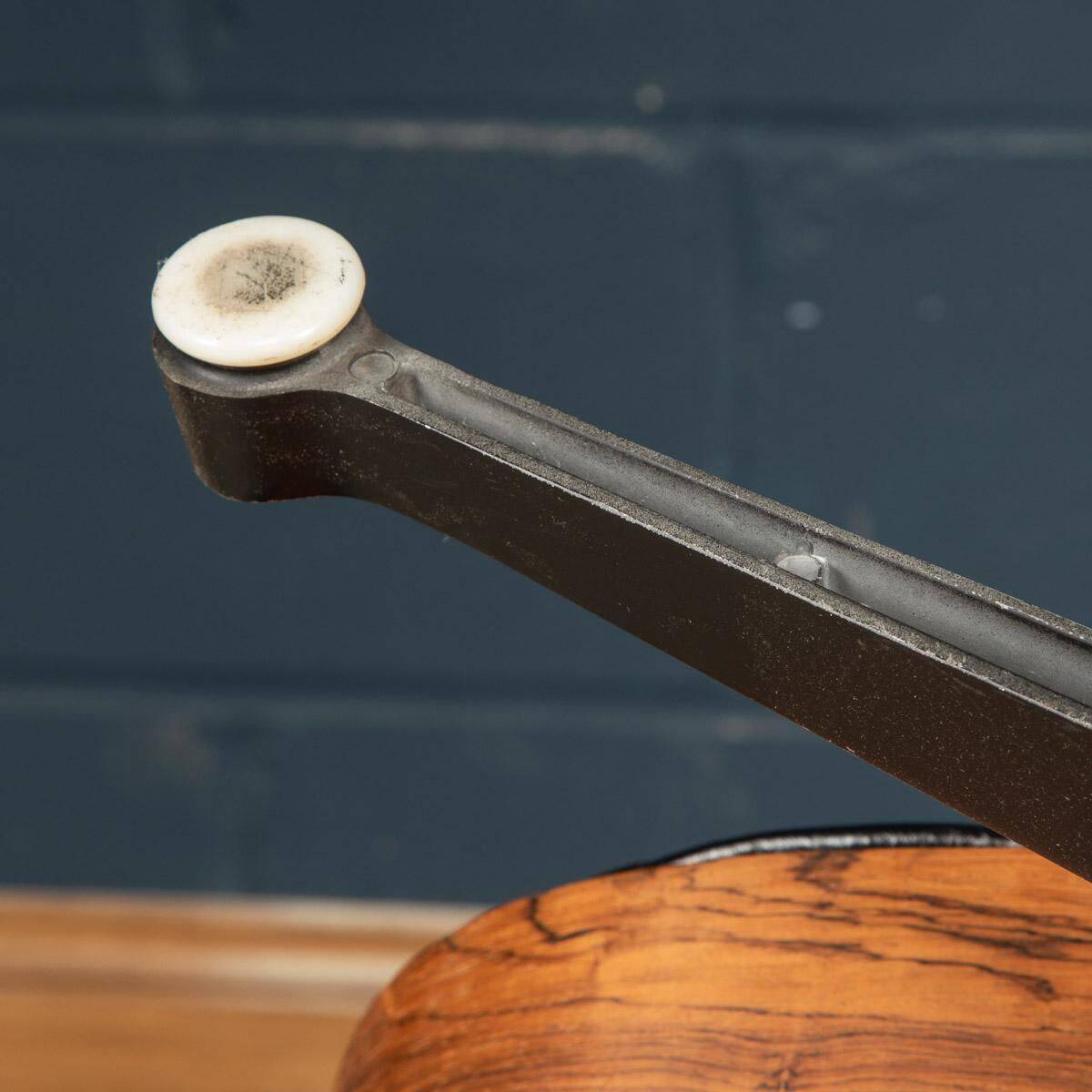 Eames lounge chair in black leather, around 1980