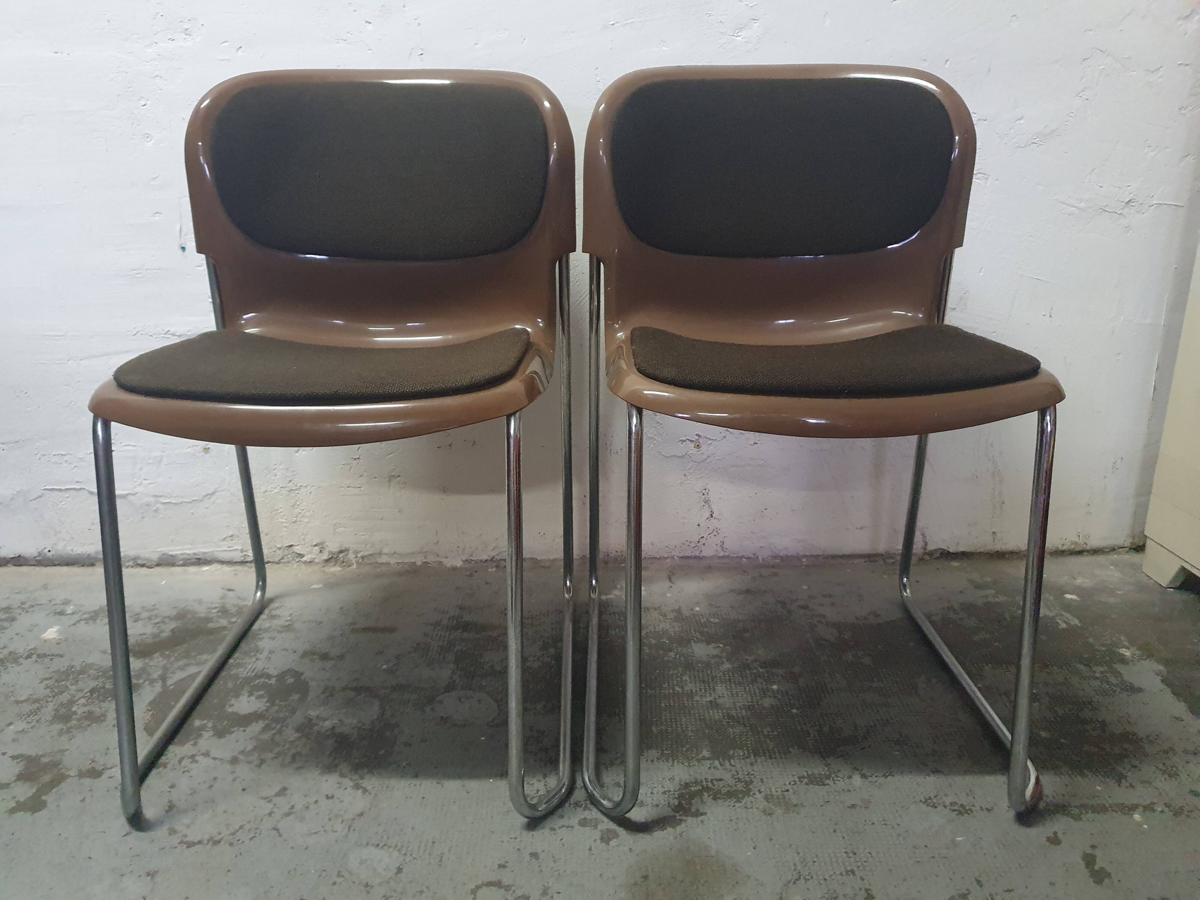 Pair of Drabert chairs designed by Gerd Lange