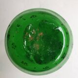 Green blown glass vase early 20th century